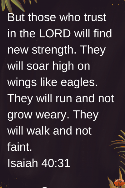 mental health resources Isaiah 40_31